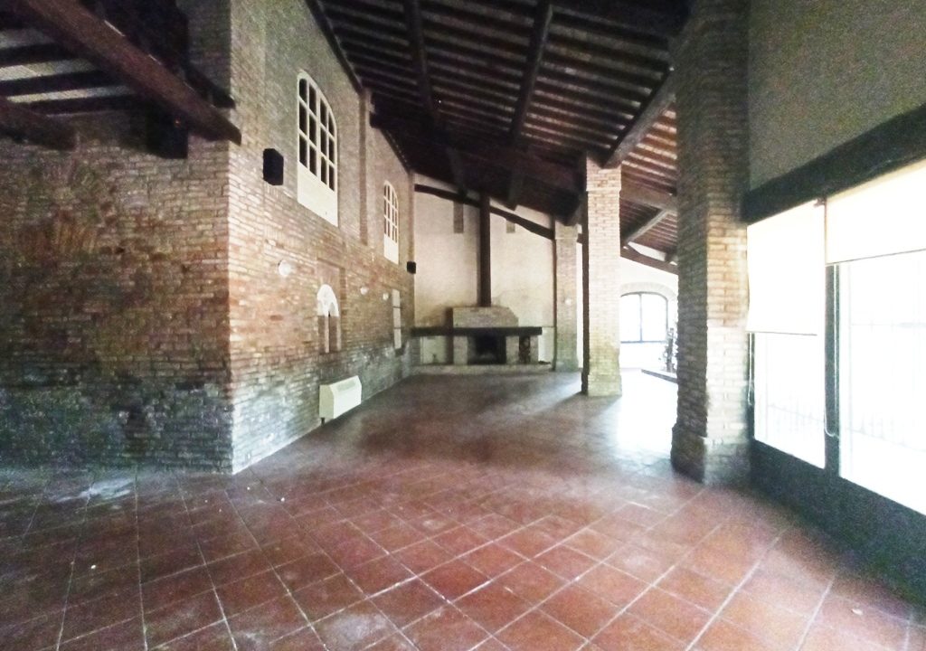 portico interno villa Colorno campagna