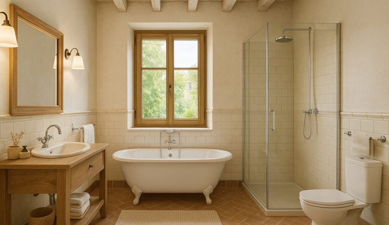 bagno 1°piano progetto casa da ristrutturare vicinanze Colorno